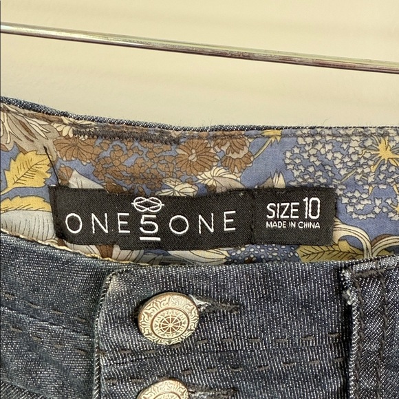 Women's Dark Blue Denim Shorts - Picture 2 of 4